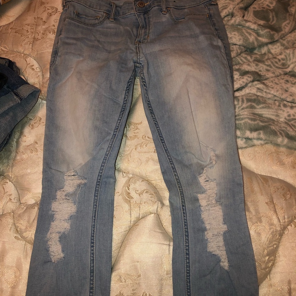 Light wash jeans